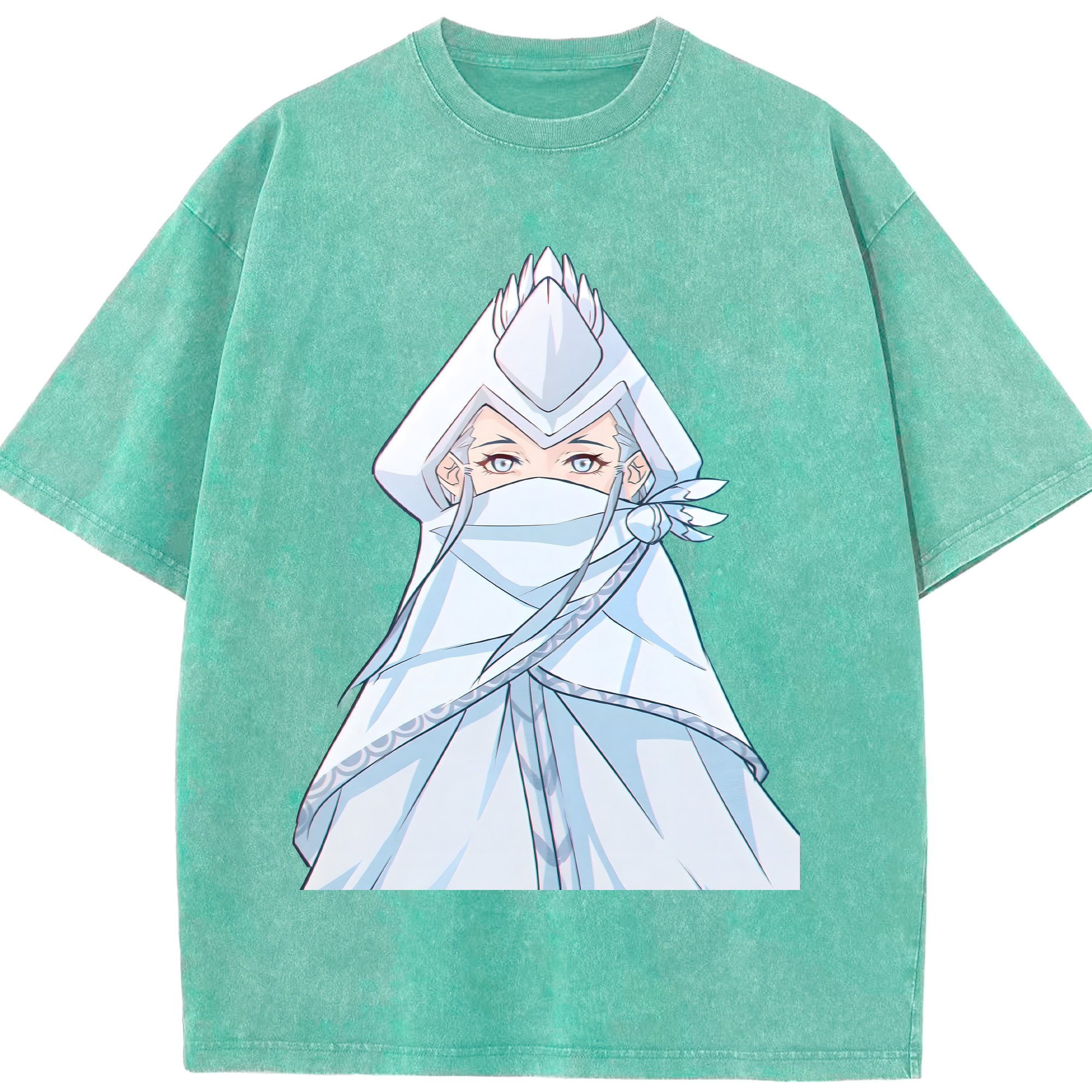 （画像用） Ne Zha 2 ナタ 魔童の大暴れ 綿100% ヴィンテージ風 半袖Tシャツ（フロントプリント）